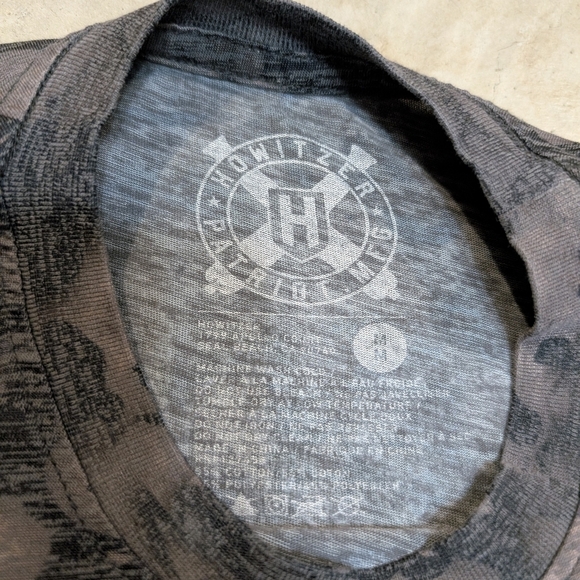 Howitzer Molon Labe Shirt Gray Camo Skill Snake Firearms - Picture 2 of 11